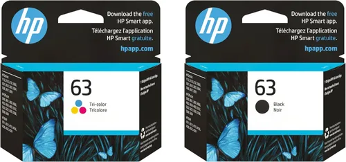 HP 63 | Paquete de cartuchos de tinta | Negro, tricolor | F6U62AN, F6U61AN