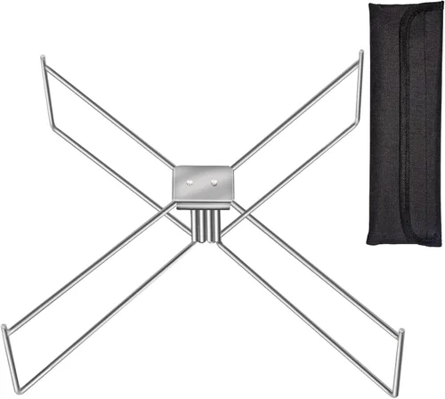 Lineslife Soporte para hoguera para estufa individual, fogata y otras fogatas al aire libre de 15 a 20 pulgadas, soporte de acero inoxidable,