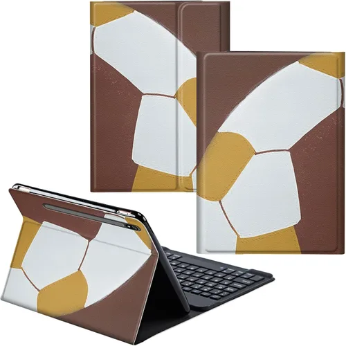 Vista 19 de Para Samsung Galaxy Tab S6 Lite Funda 2022/2020 Teclado Inalámbrico Desmontable Y Cubierta De Soporte De Cuero PU Funda Protectora Para Samsung