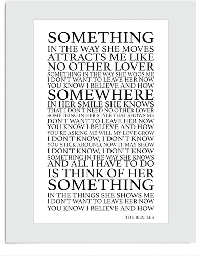 AMERICAN LUXURY GIFTS Letras de canciones de ayer, arte de pared de música vintage, para sala de música, estudio, impresión sin marco de 11 x 14