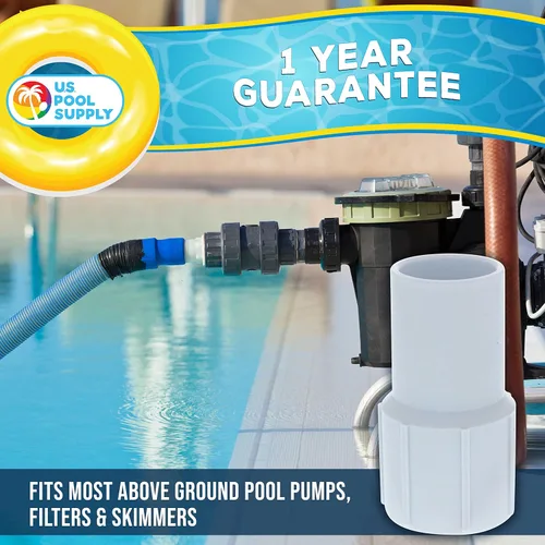 Vista 5 de U.S. Pool Supply Adaptador de Manguera Universal Combinado de Repuesto, 1-1/4 pulgadas o 1-1/2 pulgadas, paquete de 3 – Se adapta a bomba de piscina