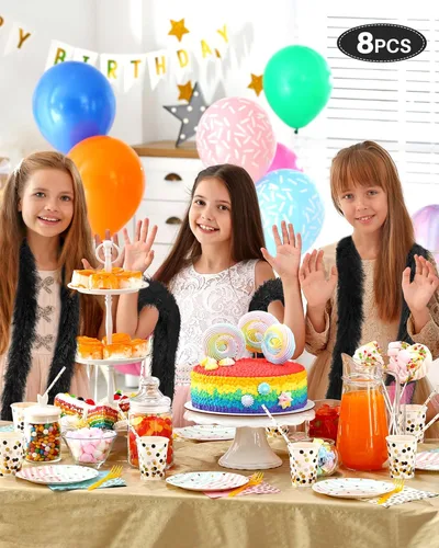 Vista 5 de Juego de 8 boas de plumas artificiales esponjosas, decoración para mujer, vestido de disfraz para niña, fiesta de té, Negro