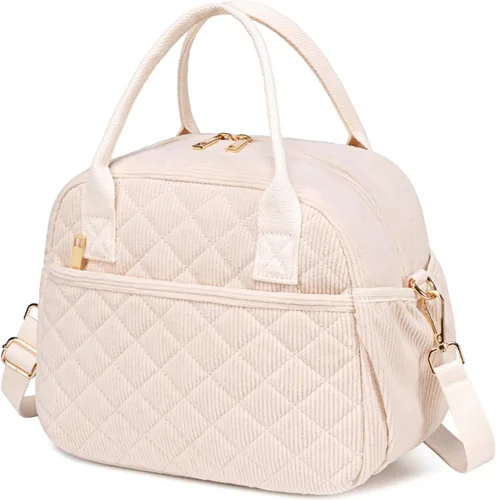 Vista 19 de CAMTOP Lonchera para mujer, bolsa de almuerzo aislada, lonchera con hielera térmica, a prueba de fugas, con diseño acolchado, bolsa de almuerzo