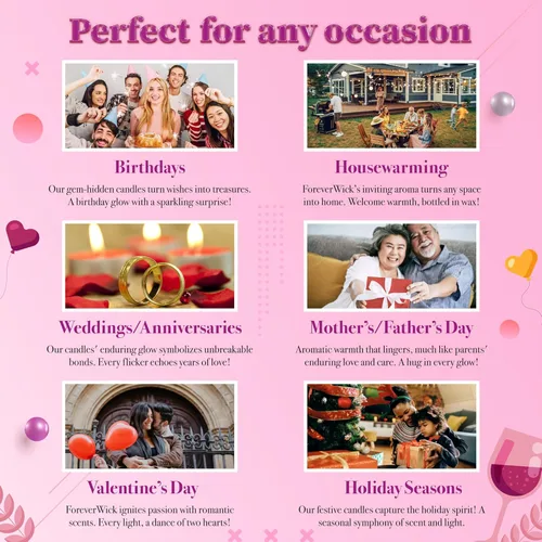 Vista 9 de Vela sorpresa I Love You con diamante en el interior, velas Foreverwick, velas de soja perfumadas, regalos para mujeres, cera de vela