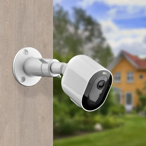 Vista 7 de Soporte de montaje universal para cámara de seguridad, soporte de metal de pared ajustable para interiores y exteriores, compatible con Arlo Pro/Pro