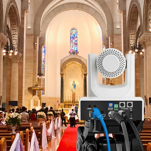 Vista 5 de SMTAV Cámara PTZ - Zoom óptico 30X, HDMI y 3G-SDI, transmisión en vivo, PoE y USB, 1080P 60FPS