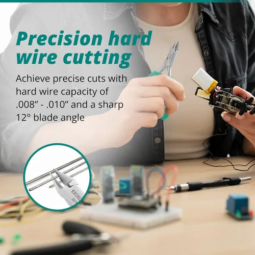 Vista 2 de Excelta – 2876eht – Cutters – Pequeño – Hard Wire – Taper Head – Dos Star – SS con insertos de carburo, 0.225" Altura, 0.375" Amplio, 4.25" longitud