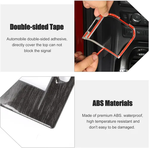 Vista 6 de Voodonala Cubierta de panel decorativo antiarañazos para ventilación de aire lateral de consola central para Ford F150 2021 2022