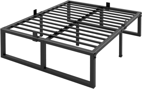 Vista 12 de Yitong Angel Armazones de Cama Gemela Plataforma, 14 Pulgadas de Alto 3500 lbs Plataforma de Metal de Servicio Pesado, Base de Colchón con Soporte