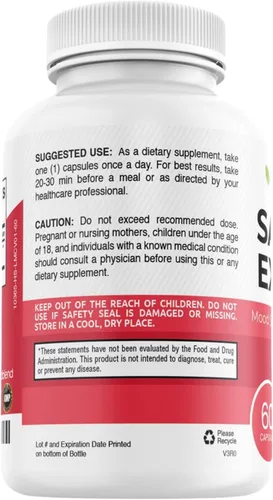 Vista 8 de Natural Premium Saffron Supplements - Extracto de azafrán puro 88.5 mg - Apoyo para el estado de ánimo, enfoque, visión y salud cardíaca - 60