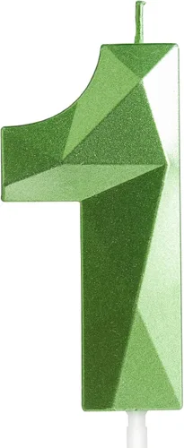 Vista 166 de Velas Número 1, Velas de Primer Cumpleaños, Vela Roja de Feliz Cumpleaños para Pastel, Decoraciones de Cobertura de Pastel de Diseño 3D para Niñas