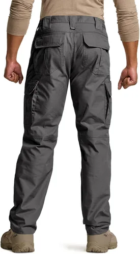 Vista 8 de CQR Men's Tactical Pants, Water Resistant Ripstop Cargo Pants, Lightweight EDC Work Hiking Pants, Outdoor Apparel