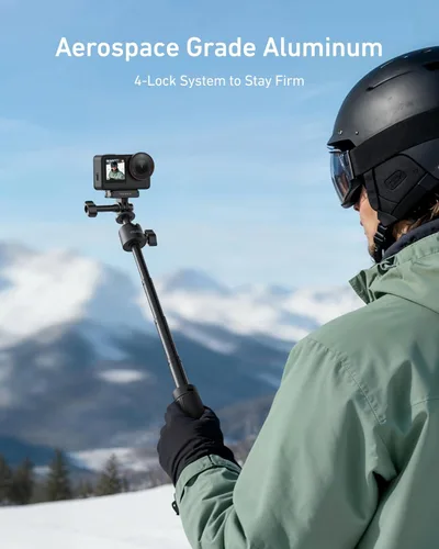 Vista 3 de TELESIN Mini trípode selfie stick de 18.1 pulgadas para DJI OSMO Nano Action 6 5 4, GoPro Hero 13 12, accesorios de cámara Insta360 X5 X4 Ace Pro