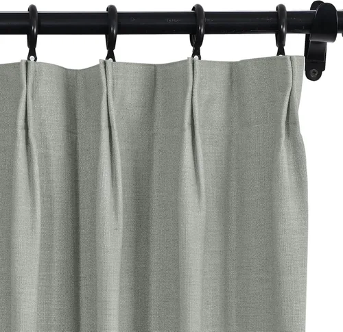 Vista 27 de Fcosie Cortinas plisadas de 50 pulgadas de ancho x 63 pulgadas de largo para cortineros transversales, cortinas de oscurecimiento de habitación