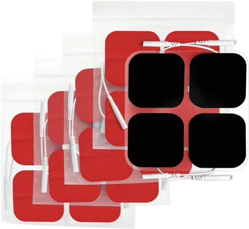 Vista 7 de AUVON - Almohadillas para electrodos para unidad TENS con rendimiento autoadherible mejorado y diseño amigable para la piel para electroterapia
