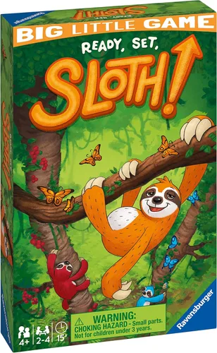 Vista 5 de Ravensburger Juego de viaje Ready Steady Sloth para niños a partir de 4 años