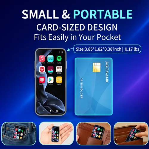 Vista 9 de Reproductor MP3 con Bluetooth WiFi de 80GB, reproductor de música digital portátil para dispositivos Android con pantalla táctil HiFi de 3.9