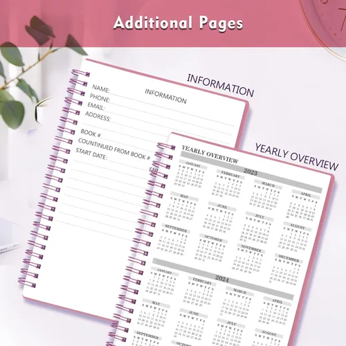 Vista 4 de Registros de cheques para chequera personal, libro de registro de cheques de doble espiral, planificador de presupuesto con registro de cheques