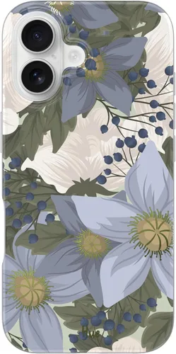 Vista 100 de LONLI Hue - para iPhone 15 Pro [Compatible con Magsafe] - Funda de teléfono floral dorada - [Amortiguador de 360° absorbente de impactos] - Funda