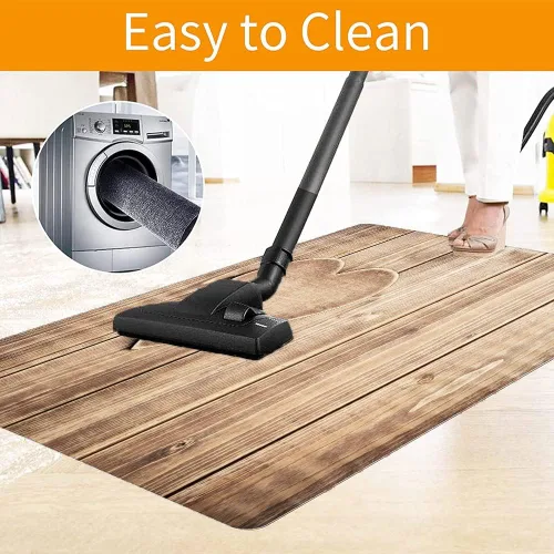 Vista 111 de Teal Hardwood Floor Desk Chair Mat, Painted Wood Board Horizontal Lines Birthdays Easter Holiday Print Backdrop Image, Protects Hardwood Floor Under