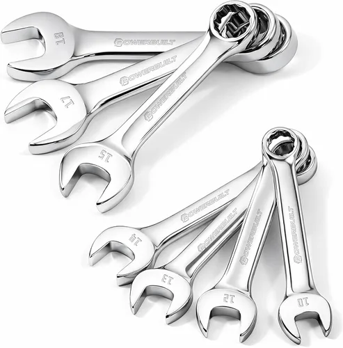 Vista 15 de Powerbuilt Juego de 4 llaves de tuerca SAE de 4 piezas, el tamaño incluye llave de tuerca de 3/8 x 7/16 pulgadas, 1/2 x 9/16 pulgadas, 5/8 pulgadas