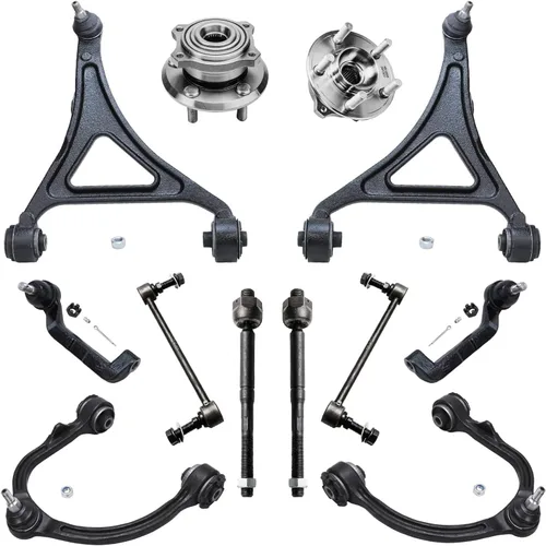 Vista 476 de Detroit Axle - Kit de cubos de rodamiento de rueda delantera de 6 piezas para Dodge Dart 2013-2016, Chrysler 200 2015-2017, 2 cojinetes de rueda