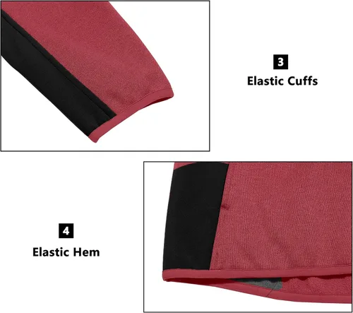 Vista 5 de Mapamyumco Chaqueta Softshell con forro polar para hombre, con cremallera completa, abrigo térmico de invierno, ligero y repelente al agua