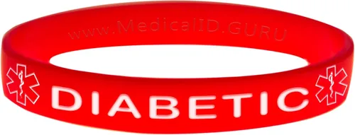 Vista 12 de Paquete de 6 pulseras para diabéticos, 6 unidades, 6 pulgadas, negro, azul, verde, rojo, naranja, morado