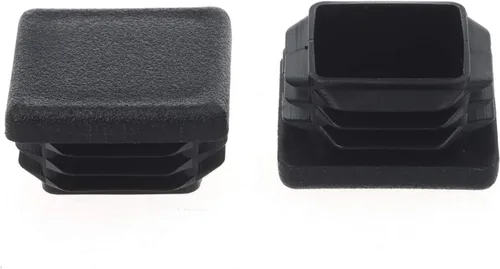 Tapones cuadrados de plástico de 1 pulgada, tubo de 1 pulgada de diámetro exterior de 1 x 1 pulgada, tapas de acero para patas de silla,