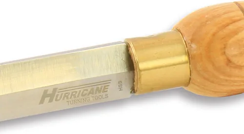 Vista 3 de HTT-113, acero de alta velocidad, 3/4" (x3/16") herramienta de separación de diamante para torneado de madera