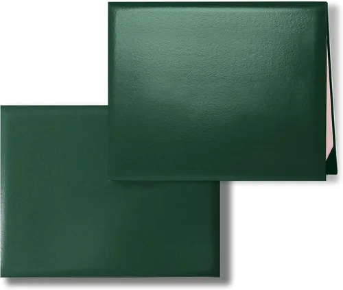 Vista 34 de Funda para diploma de 8.5 x 11 pulgadas, apertura vertical, cubierta para certificado de graduación, cubierta acolchada de cuero liso, tamaño carta