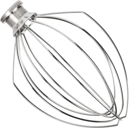 Vista 10 de KitchenAid - Batidora de acero inoxidable para batidora de 6 cuartos de galón, accesorio KN256WW de 6 hilos, batidor de globo, resistente, apto