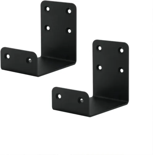 Soportes de repisa resistentes, soporte flotante para chimenea, soporte de repisa estilo viga en forma de U (2 paquetes). (4 x 4 x 3)