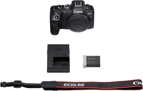 Vista 8 de Canon EOS R8 Cuerpo de Cámara Sin Espejo, Sensor CMOS de Marco Completo, 24.2 Megapíxeles, Video 4K 60p, Enfoque Automático Dual Pixel II, Cámara