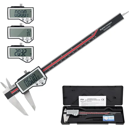 Vista 10 de Calibrador Digital, Adoric Calibradores de 0-6" Herramienta de Medición - Calibrador Micrómetro Electrónico con Pantalla LCD Grande, Función