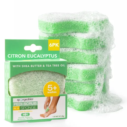 Vista 15 de Spongeables Pedi Scrub Foot Exfoliating 20+ Wash Sponge