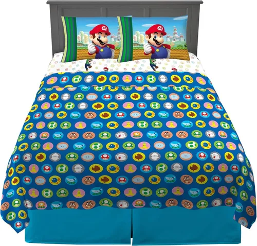 Vista 14 de Franco - Juego de sábanas de microfibra súper suave para niños, tamaño matrimonial, Baby Shark Tiburón bebé