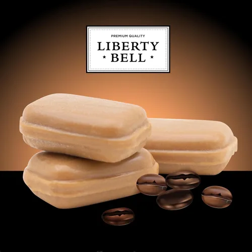 Vista 3 de Caramelo de café con leche Bolsa de 1 libra – 125 unidades Caramelos duros de café envueltos individualmente Caramelos con cafeína