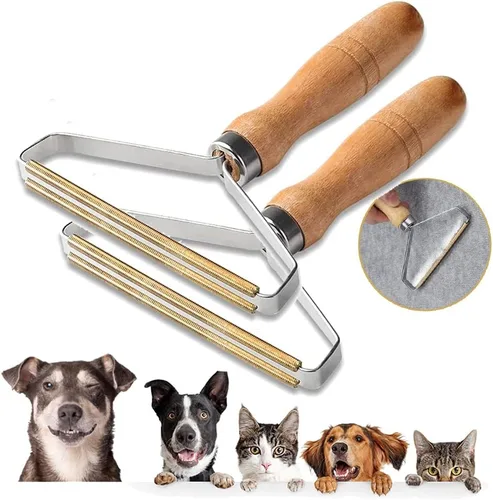 Removedor de pelo de mascotas para alfombra, removedor de pelusa portátil, limpiador de pelusa profesional para eliminar el pelo de perro y gato de