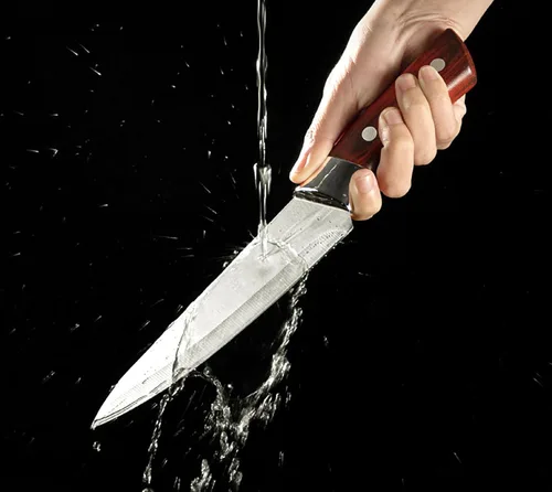 Vista 8 de Cuchillo de chef profesional y cuchillo de hueso de púa, 2 piezas de acero inoxidable de alta resistencia de 11.5 pulgadas, hoja de cocina afilada