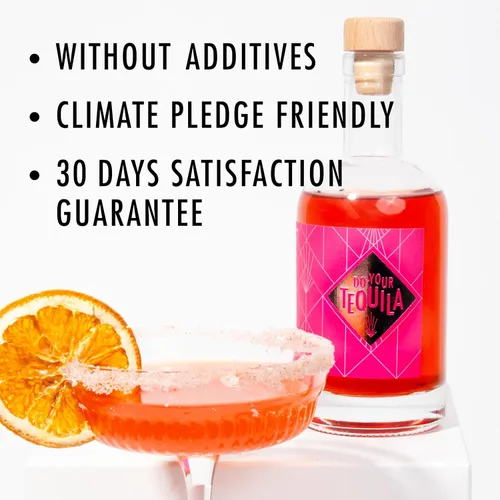 Vista 3 de ¡HAZ TU TEQUILA Kit de Infusión de Tequila DIY 12 Mezclas de Astillas de Madera y Plantas 2 Vasos de Chupito & Recetas de Cóctel Regalo