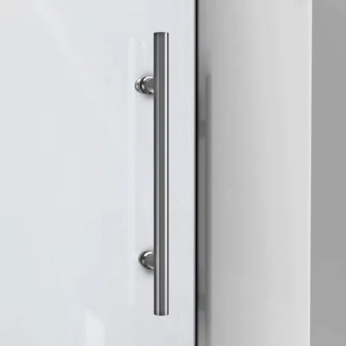 Vista 9 de DreamLine Enigma-X SHDR-61487610-07 - Puerta de ducha corredera sin marco de acero inoxidable cepillado, 44-48 pulgadas de ancho x 76 pulgadas