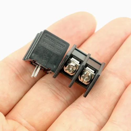 Vista 5 de Bloque de terminales de tornillo de PCB de 2 polos de paso de 0.3 pulgadas FMHXG 10PCS 300V 20A 0.300 in Paso enchufable Tipo 2-Posición Montaje