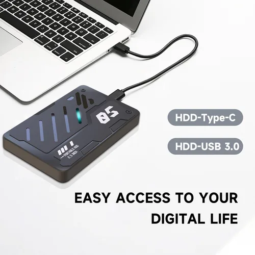 Vista 6 de Disco duro externo portátil ultra delgado USB 3.0 HDD Almacenamiento para PC, portátil, Mac, Xbox one, PS4, PS5 (250 GB)