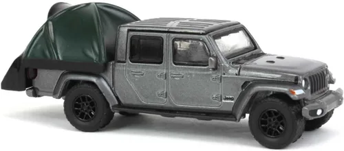 Vista 2 de Greenlight 38030-E The Great Outdoors Series 2 - 2021 Gladiator High Altitude con moderna tienda de campaña para camioneta escala 1/64