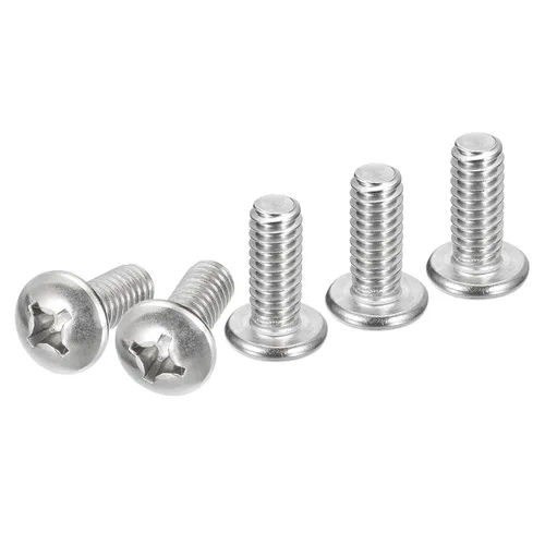 Vista 19 de DTGN Tornillos de máquina de cabeza plana 1/4-20x1, 25 piezas de acero inoxidable 304, Phillips Drive, rosca completa UNC, acabado brillante, kit