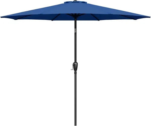 Vista 15 de Simple Deluxe - Paraguas de 9 pies para patio al aire libre, mesa de mercado, para jardín con botón de inclinación y manivela