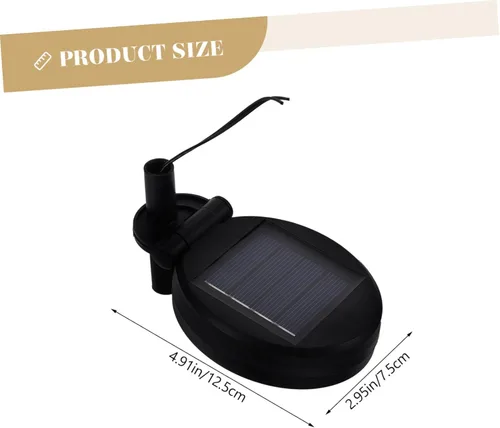 Vista 5 de Happyyami 8 piezas de lámpara de tierra caja de batería cargador solar giratorio panel de luz solar camino lámpara solar panel solar luces de estaca