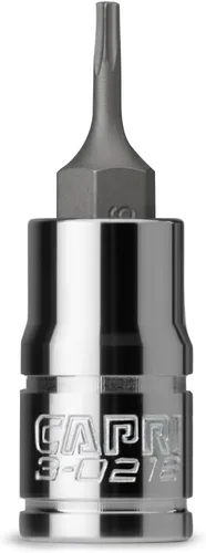 Capri Tools T6 Star Bit Socket, unidad de 1/4 pulgadas