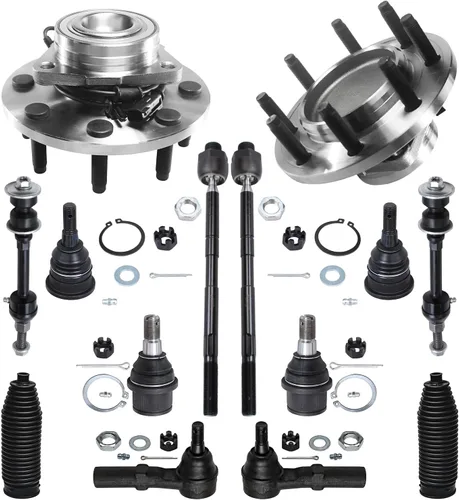 Vista 325 de Detroit Axle - Kit de cubos de rodamiento de rueda delantera de 6 piezas para Dodge Dart 2013-2016, Chrysler 200 2015-2017, 2 cojinetes de rueda